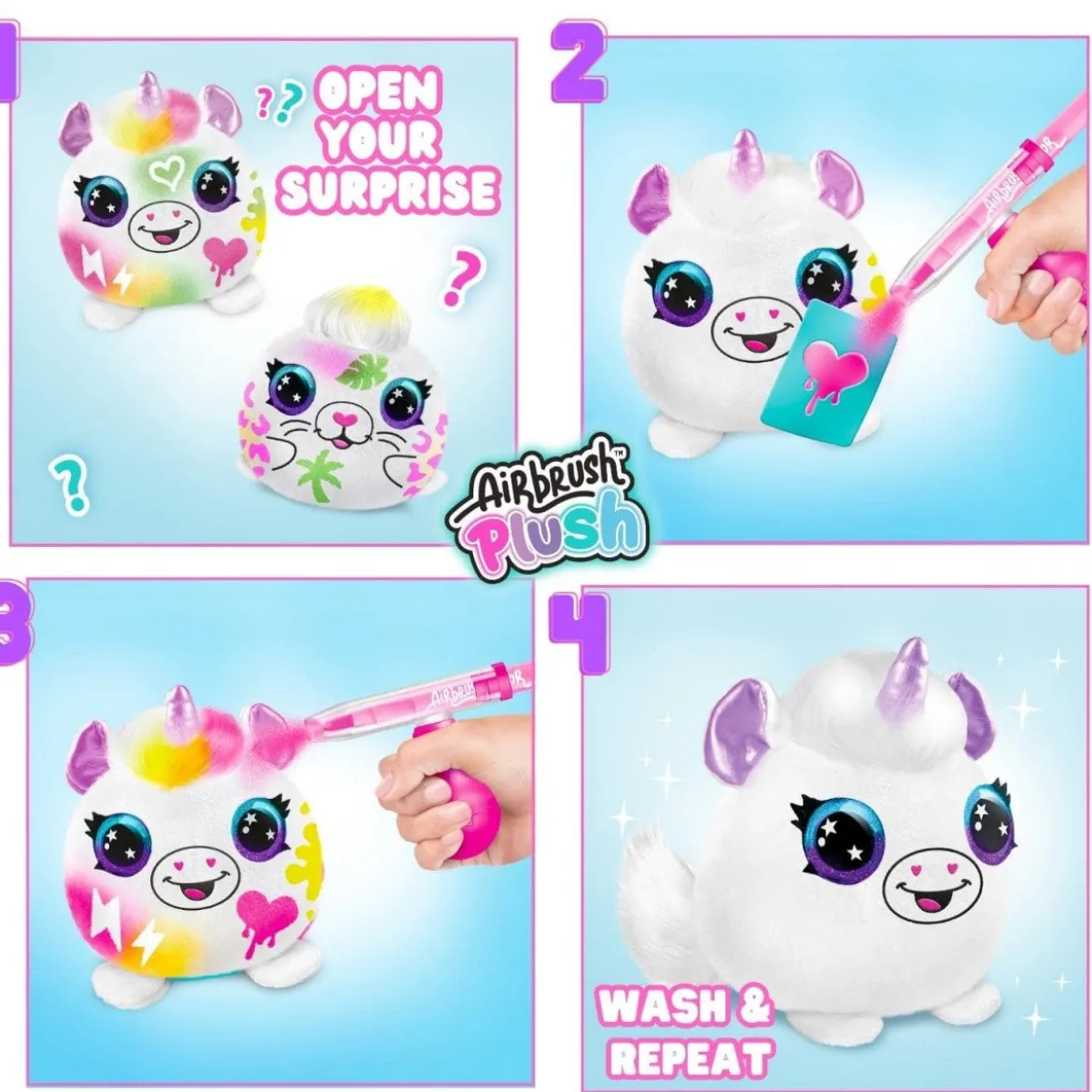 Airbrush Plush Neon Värjättävä Minipehmo