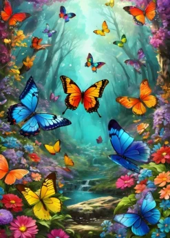 Alipson Puzzle 500 Palan Palapeli Clouds Of Butterflies