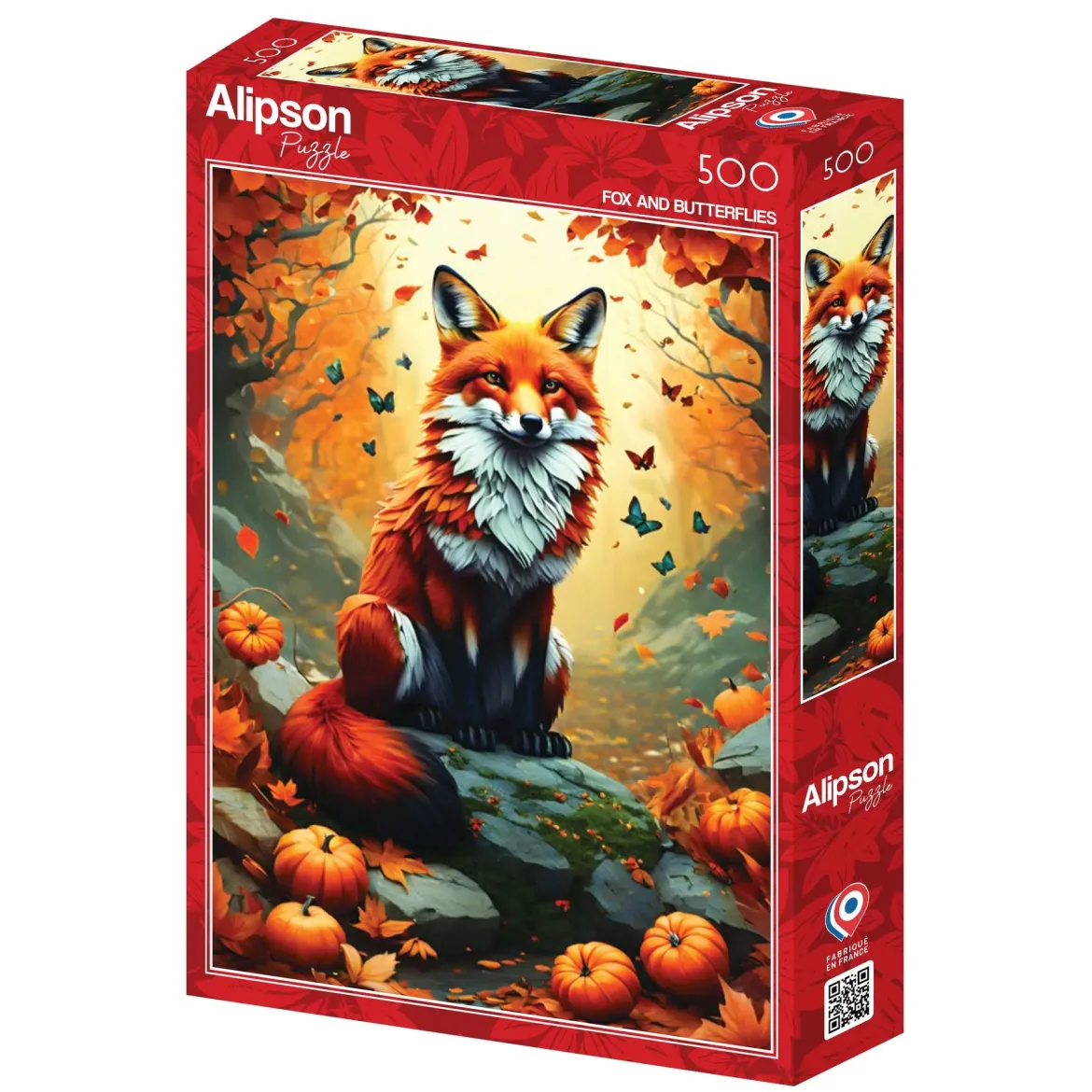 Alipson Puzzle 500 Palan Palapeli Fox and Butterflies