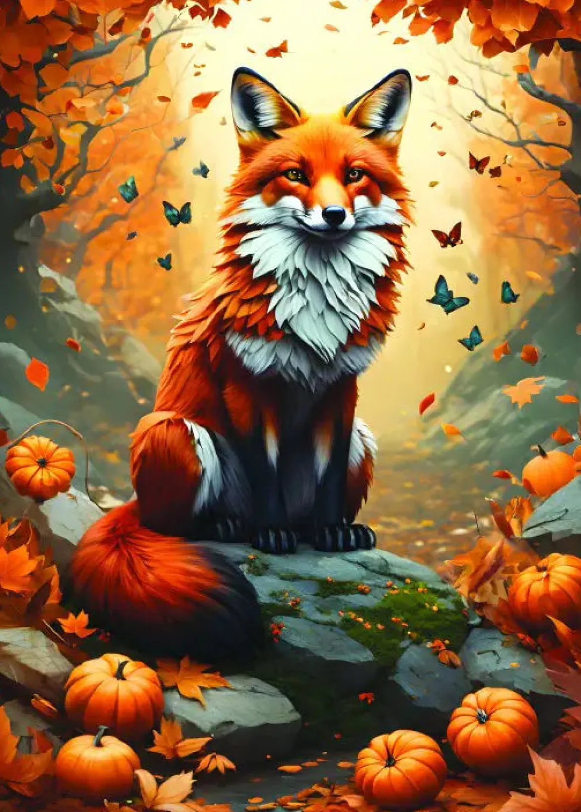 Alipson Puzzle 500 Palan Palapeli Fox and Butterflies