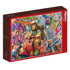 Alipson Puzzle 1000 Palan Palapeli Teddy On The Go