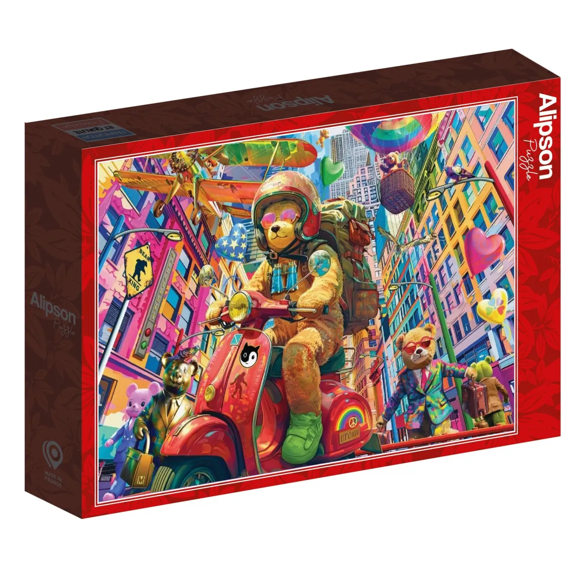 Alipson Puzzle 1000 Palan Palapeli Teddy On The Go