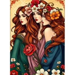 Alipson Puzzle 1000 Palan Palapeli The Three Flower Muses