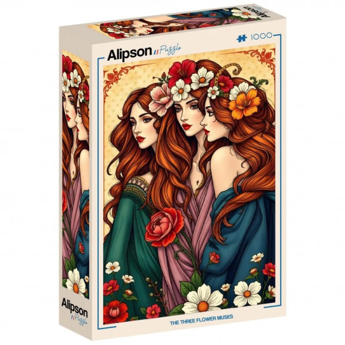 Alipson Puzzle 1000 Palan Palapeli The Three Flower Muses