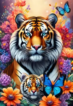 Alipson Puzzle 1000 Palan Palapeli Tigers
