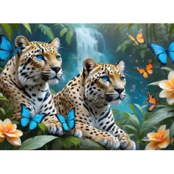 Alipson Puzzle 1000 Palan Palapeli Two Leopards