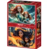 Alipson Puzzle 2 x 500 Palan PalapeliL'Eau et le Feu - Collection Mère et Fille
