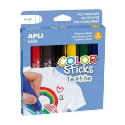 Apli Kids Color Sticks Värikynät Tekstiilille