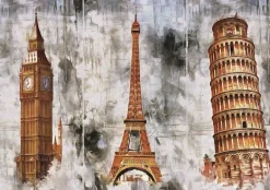 Art Puzzle 1000 Palan Palapeli Three Cities Three Towers