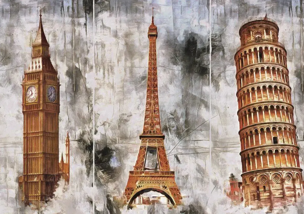 Art Puzzle 1000 Palan Palapeli Three Cities Three Towers