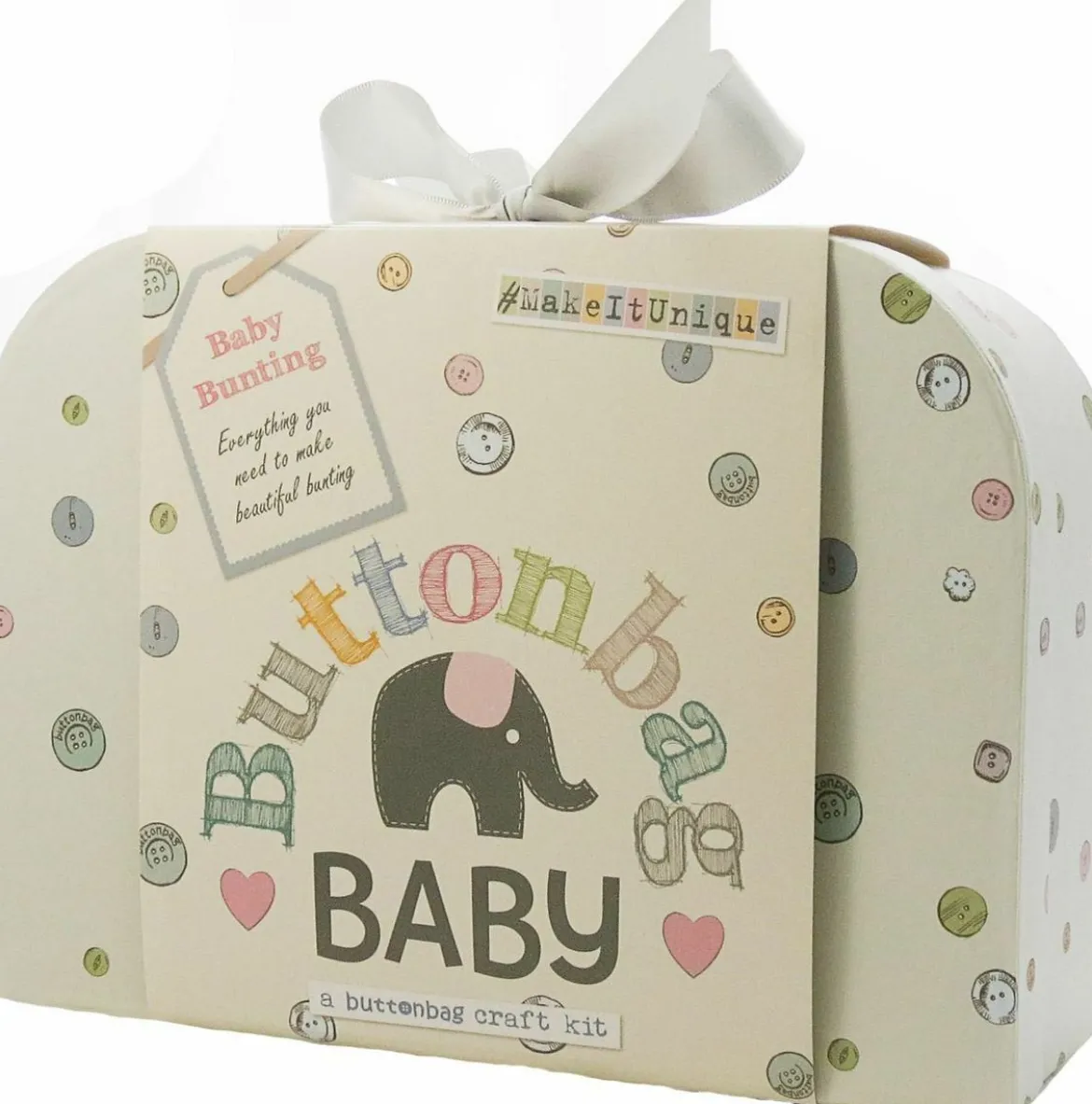 Baby Button Bag, Bunting Kit
