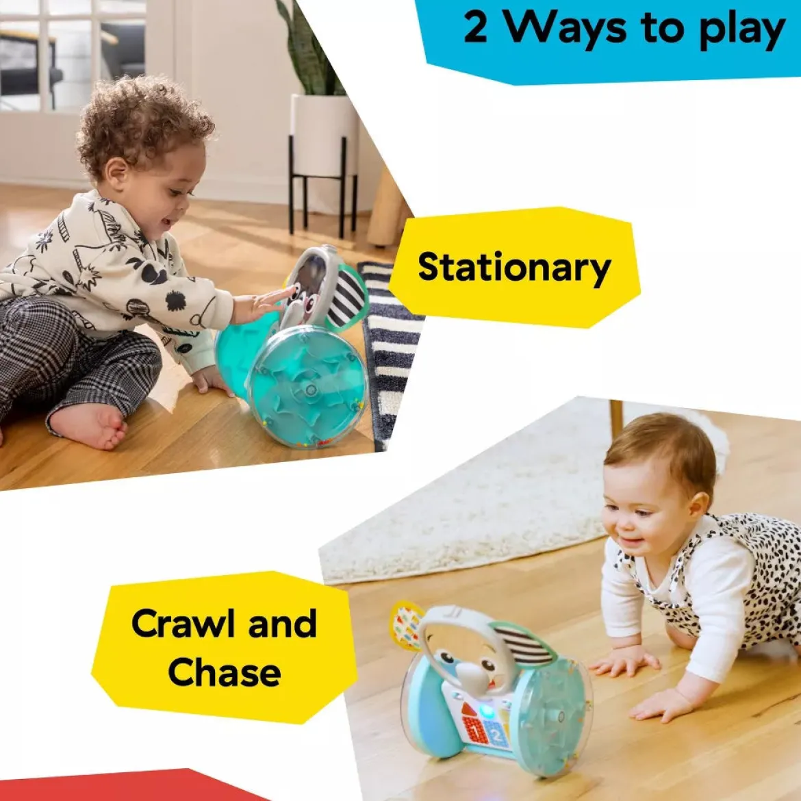 Baby Einstein Chase & Tap Earl Norsu Ryömimislelu Valoilla ja Äänillä