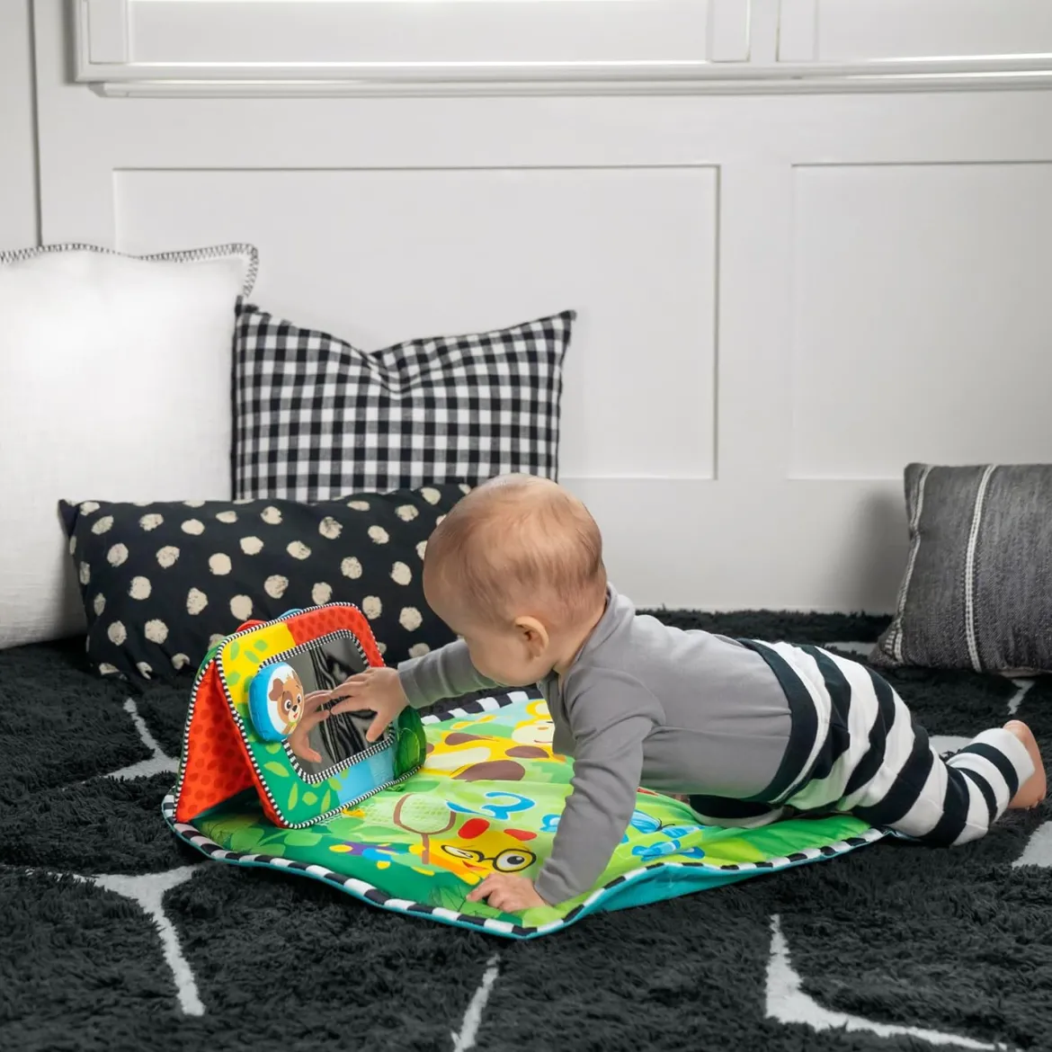 Baby Einstein Discovery Garden Tummy Time & Mirror Aktiviteettilelu/Aktiviteettimatto