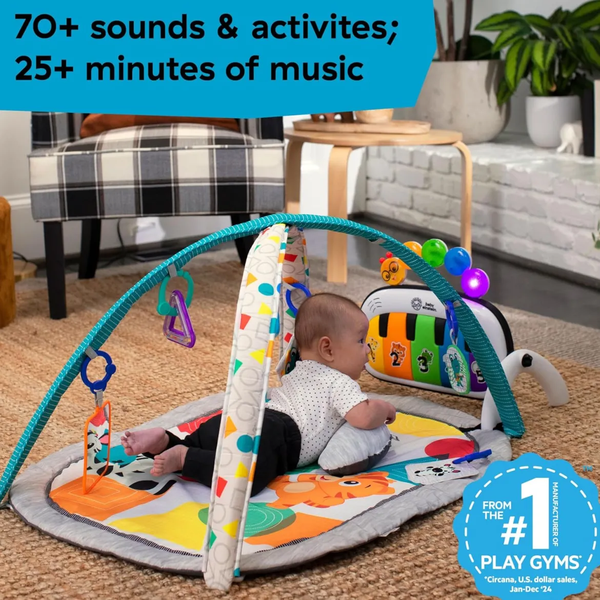 Baby Einstein 4-in-1 Kickin' Tunes Aktiviteettimatto Vauvajumppa Musiikki