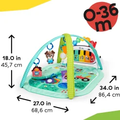 Baby Einstein 4-in-1 Kickin' Tunes Musical Meadow Aktiviteettimatto Vauvajumppa Musiikki