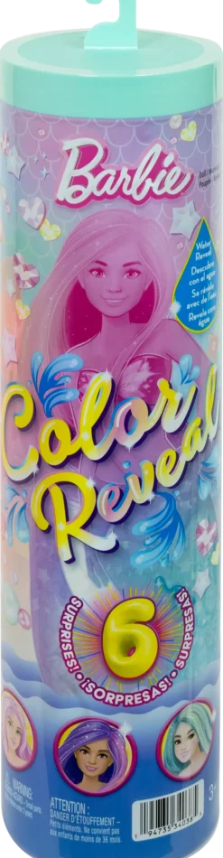 Barbie Color Reveal Merenneito Nukke 6 Yllätystä