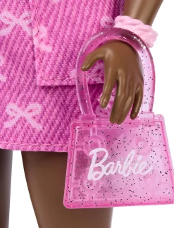 Barbie Deluxe Style Muotinukke #10 Pinkillä Farkkutopilla ja -Hameella