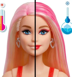 Barbie Party Color Change Väriä Vaihtava Nukke Pinkit Hiukset