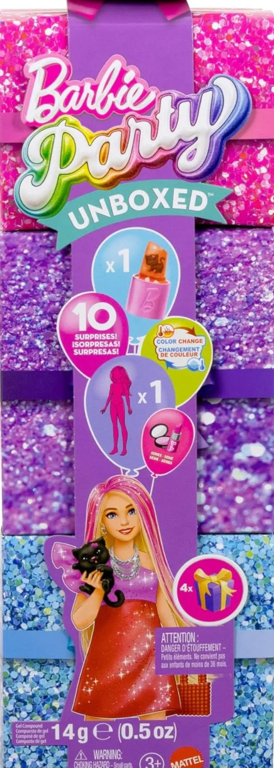 Barbie Party Color Change Väriä Vaihtava Nukke Pinkit Hiukset