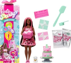 Barbie Party Color Change Väriä Vaihtava Nukke Tummat Hiukset