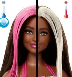 Barbie Party Color Change Väriä Vaihtava Nukke Tummat Hiukset