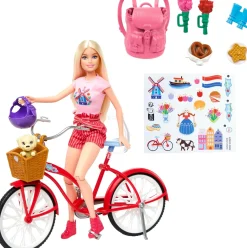 Barbie Pink Passport Nukke, Polkupyörä ja Tarvikkeet