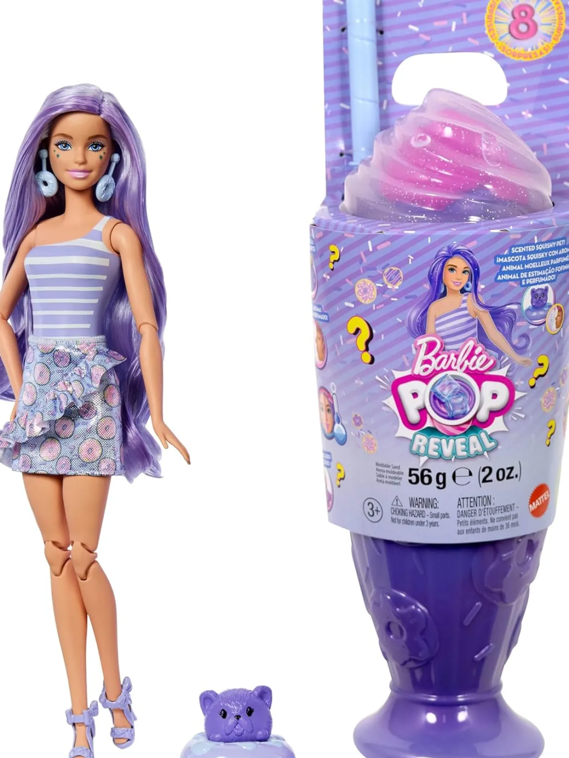Barbie Pop Reveal Treats Lila