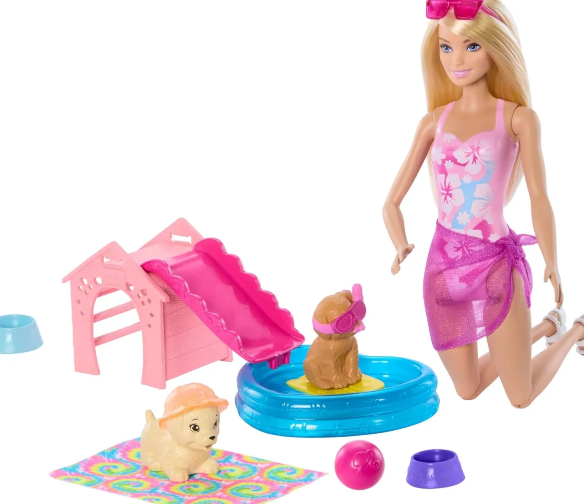 Barbie Puppy Pool Party Leikkisetti