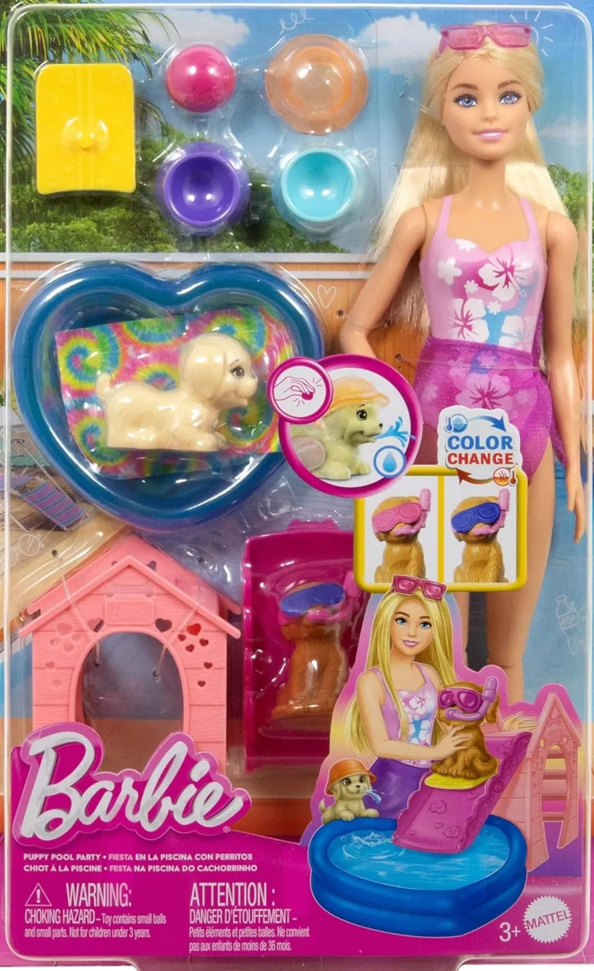 Barbie Puppy Pool Party Leikkisetti