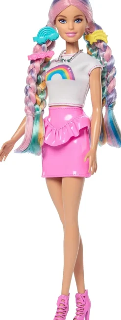 Barbie Rainbow Sparkle Hair Nukke