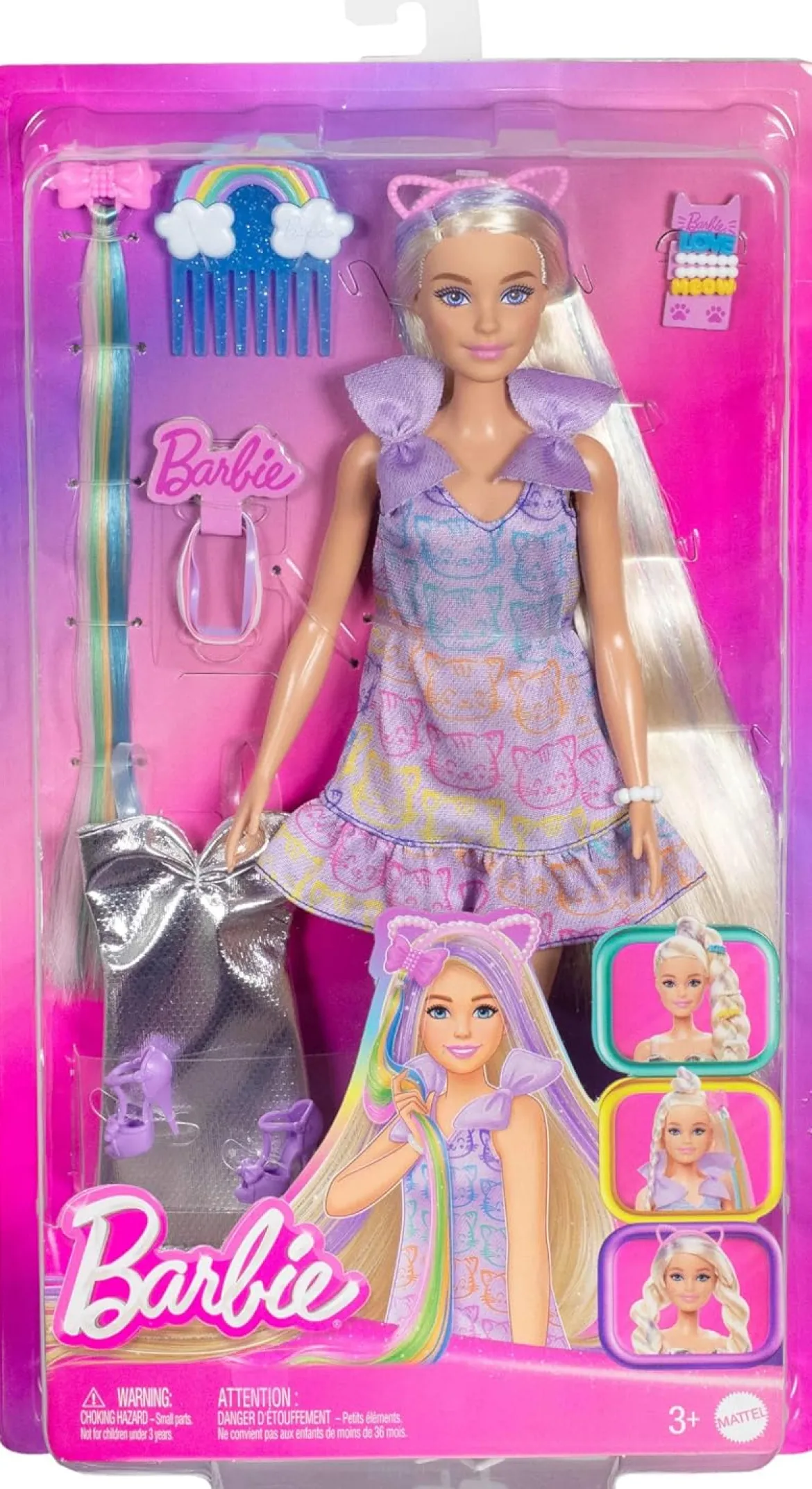 Barbie Vaaleatukkainen Nukke Kissamekolla