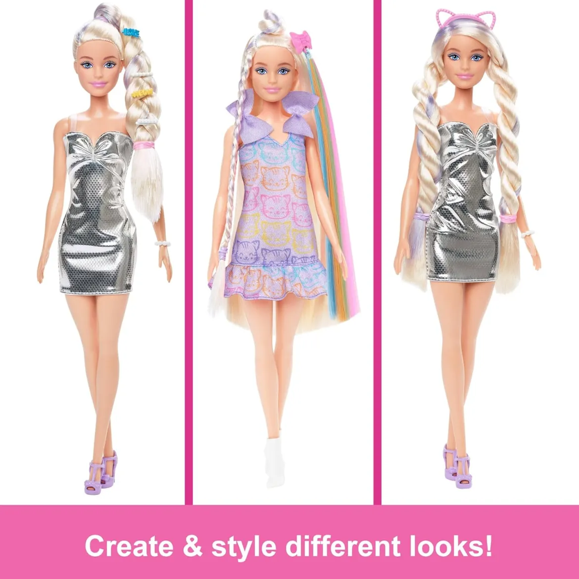 Barbie Vaaleatukkainen Nukke Kissamekolla