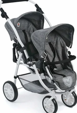 Bayer Chic 2000 Kaksostenrattaat Harmaa (Nukelle)