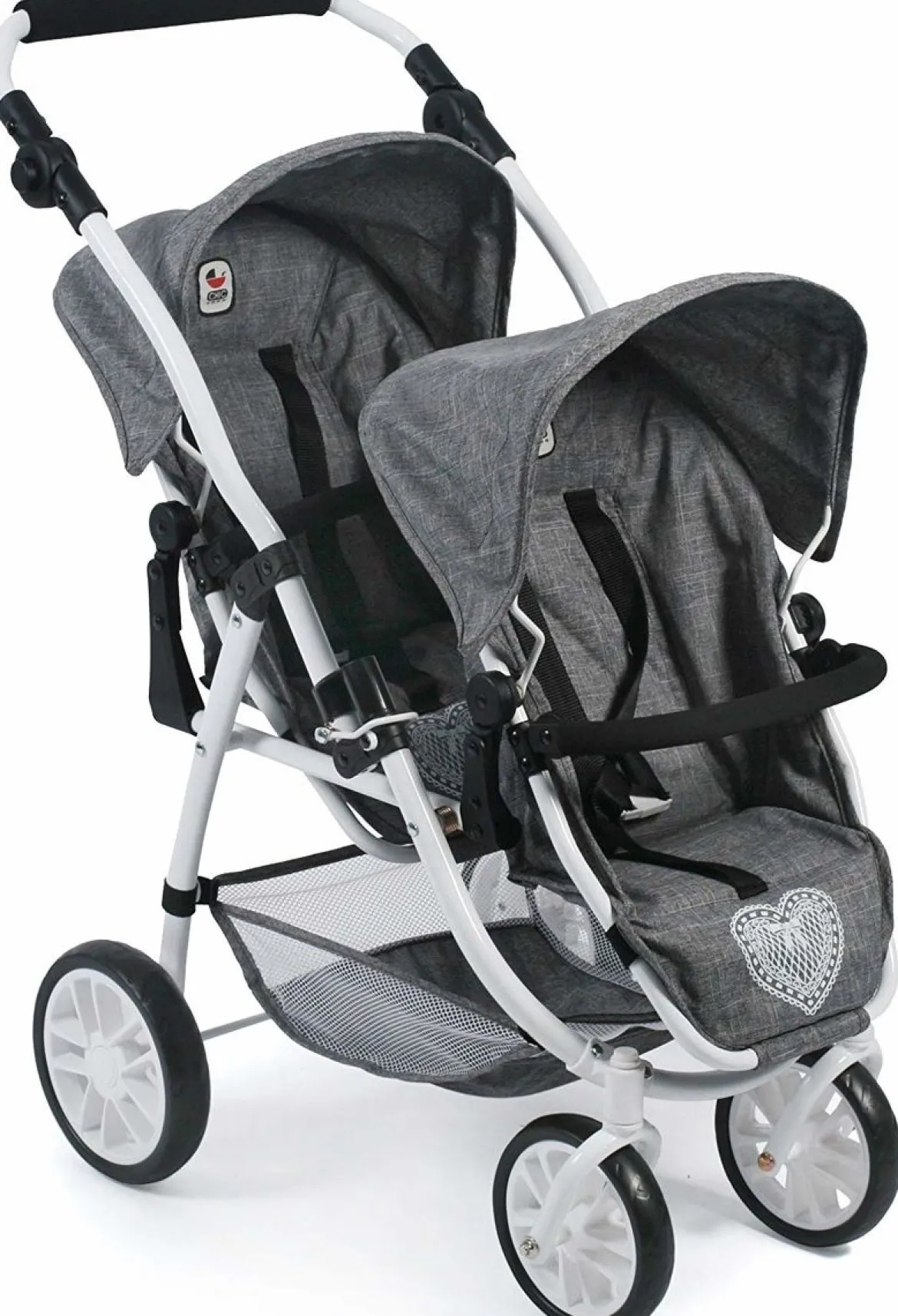 Bayer Chic 2000 Kaksostenrattaat Harmaa (Nukelle)