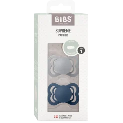 BIBS Supreme Tutti 2kpl Koko 2 Cloud/Steel