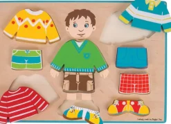 Bigjigs Dressing Boy Pukeutumis Palapeli