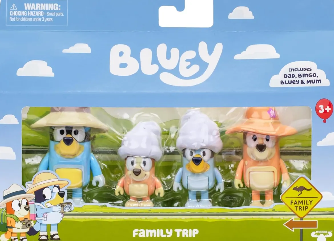 BLUEY Family Trip -Lomahahmot 4 kpl