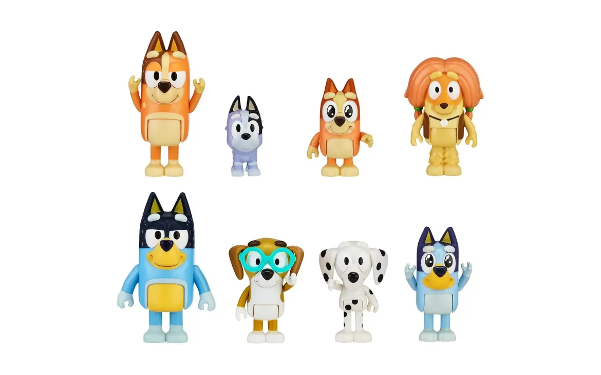 BLUEY Figures Multipack, 8 Hahmoa