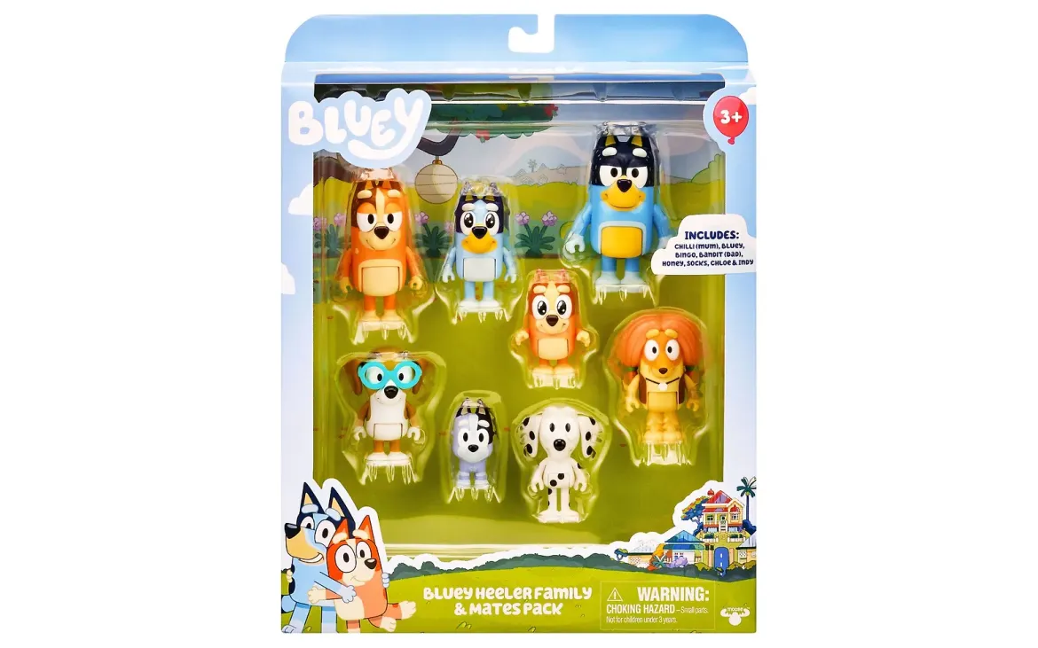 BLUEY Figures Multipack, 8 Hahmoa