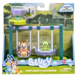 BLUEY Turtleboy -Leikkipaikka ja 2 Hahmoa