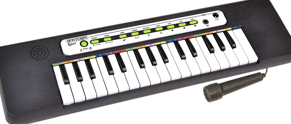 Bontempi Lasten Piano/Kosketinsoitin Mikrofonilla 32 Kosketinta