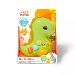 Bright Starts Go Go Dino Ryömimislelu/Rullaava Dino Äänellä ja Valolla (Englanti)