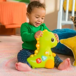 Bright Starts Go Go Dino Ryömimislelu/Rullaava Dino Äänellä ja Valolla (Englanti)
