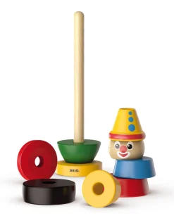 Brio 30120 Stacking Clown Puinen Pinottava Klovni