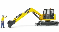 Bruder 02466 Caterpillar Telakaivinkone ja Kuljettaja 1:16