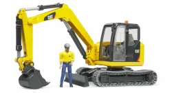 Bruder 02466 Caterpillar Telakaivinkone ja Kuljettaja 1:16