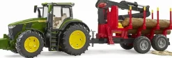 Bruder John Deere 7R 350 Traktori ja Metsäperävaunu