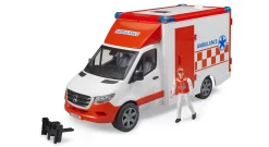 Bruder 02676 MB Ambulanssi + Kuljettaja 1:16