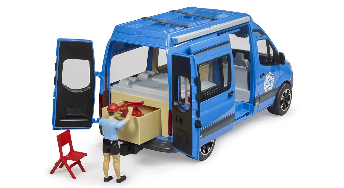 Bruder 2684 MB Sprinter Asuntoauto Camper ja Hahmo