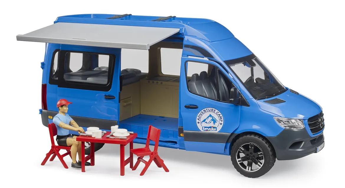 Bruder 2684 MB Sprinter Asuntoauto Camper ja Hahmo